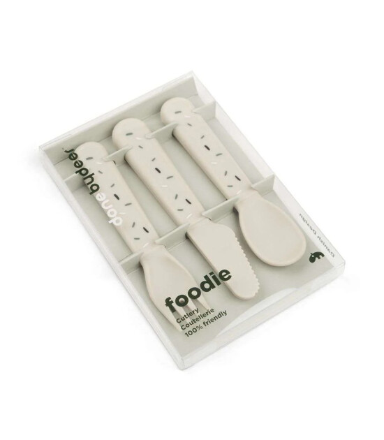 Done by Deer &Ccedil;atal Kaşık Bı&ccedil;ak Seti // Happy Dots - Bej