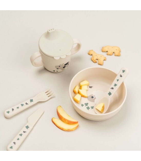 Done by Deer &Ccedil;atal Kaşık Bı&ccedil;ak Seti // Tiny Farm - Bej