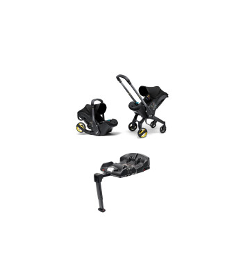 Doona i Bebek Arabasına Dönüşen Tekerlekli Ana Kucağı & Oto Koltuğu (Isofix Baza Hediyeli) // Nitro Black