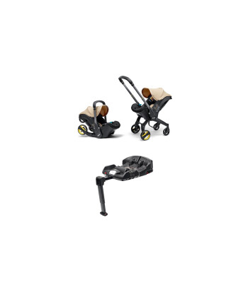 Doona i Bebek Arabasına Dönüşen Tekerlekli Ana Kucağı & Oto Koltuğu (Isofix Baza Hediyeli) // Sahara Sand