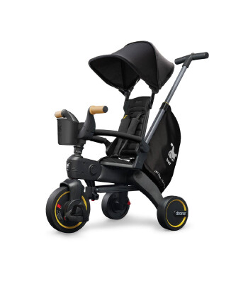 Doona Liki Trike Tek Parça Katlanır 3 Tekerlekli Bebek Bisikleti S5 // Nitro Black
