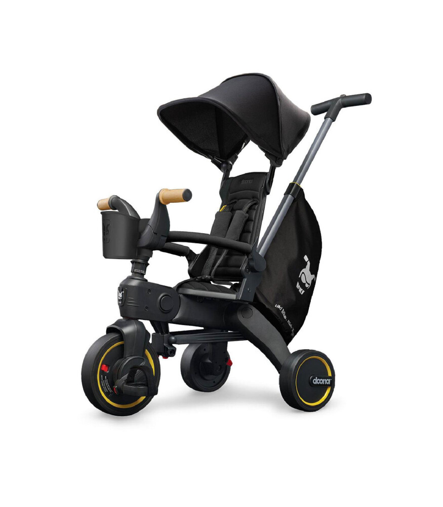 Doona Liki Trike S5 – Tricycle Pliant Compact 4-en-1 Pour Enfant De 10 Mois à 3 Ans – Nitro Black