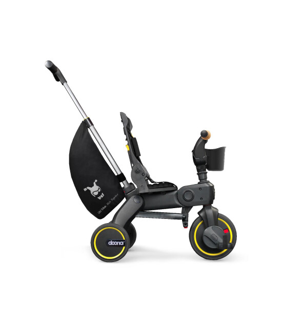 Doona Liki Trike Tek Parça Katlanır 3 Tekerlekli Bebek Bisikleti S5 // Nitro Black