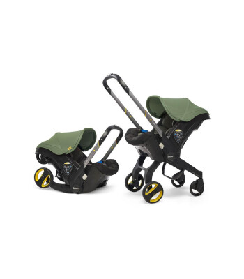 Doona Bebek Arabasına Dönüşen Tekerlekli Ana Kucağı & Oto Koltuğu // Desert Green