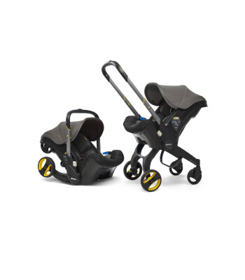 Doona Bebek Arabasına Dönüşen Tekerlekli Ana Kucağı & Oto Koltuğu // Hound Grey