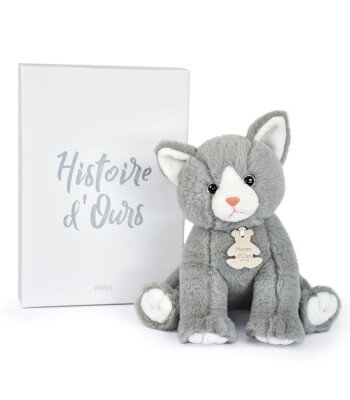 Doudou Peluş Gri Yavru Kedi