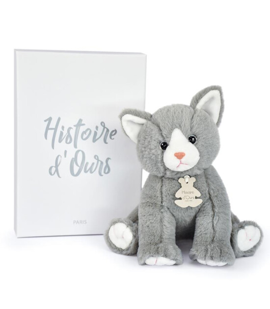 Doudou Peluş Gri Yavru Kedi