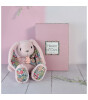 Doudou Peluş Çiçekli Tavşan