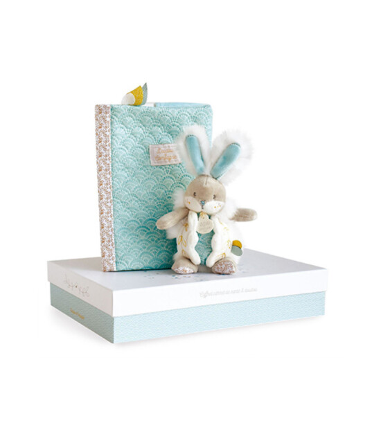Doudou Kitap Kılıfı ve Mini Tavşan // Mavi