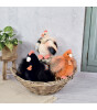 Doudou Peluş Siyah Tavuk