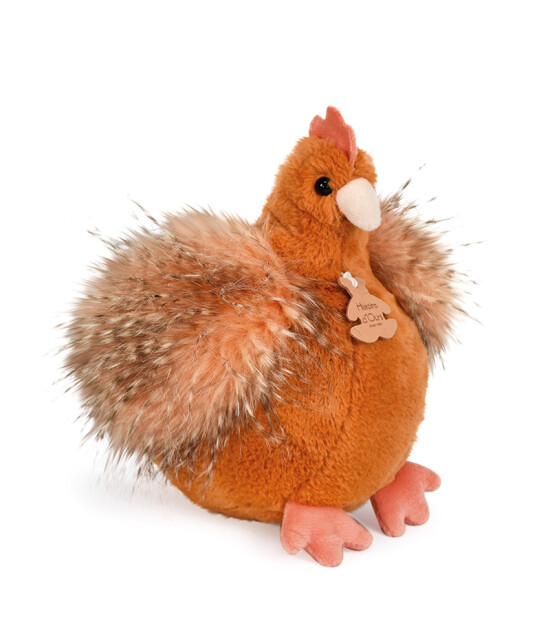 Doudou Peluş Turuncu Tavuk