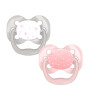 Dr. Brown's Advantage Silikon Emzik - İkili Set (0-6 Ay) // Pembe