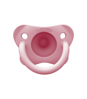 Dr. Brown's Happy Paci Silikon Emzik (0-6 Ay) // Pembe