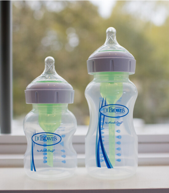 Dr. Brown's Options+ Geniş Ağız PP Biberon (270 ml) (2. Seviye Emzikli)