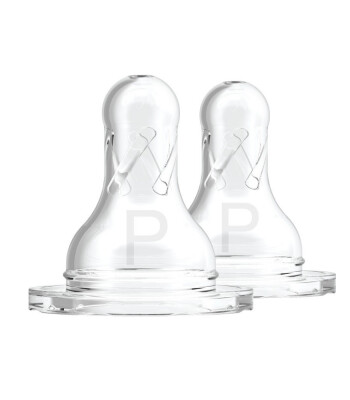 Dr. Brown's Options+ Dar Ağız Biberon Silikon Emzik - İkili Paket (Prematüre)