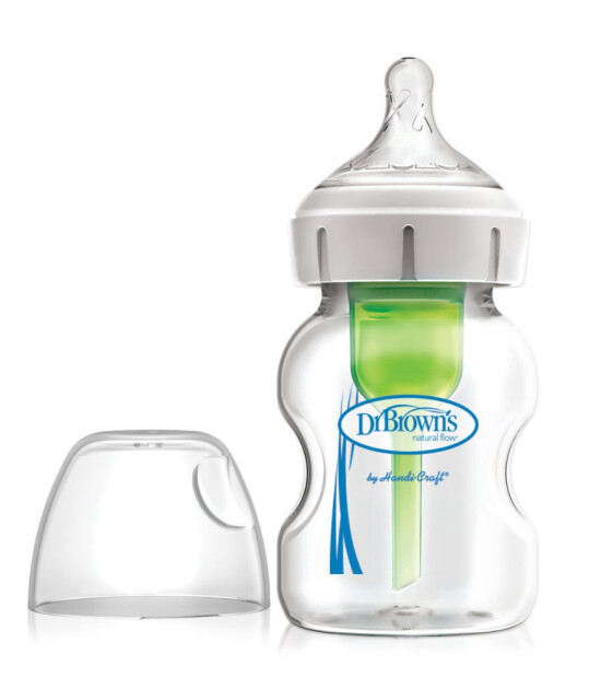 Dr. Brown's Options+ Geniş Ağız Cam Biberon (150 ml)