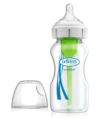 Dr. Brown's Options+ Geniş Ağız Cam Biberon (270 ml)