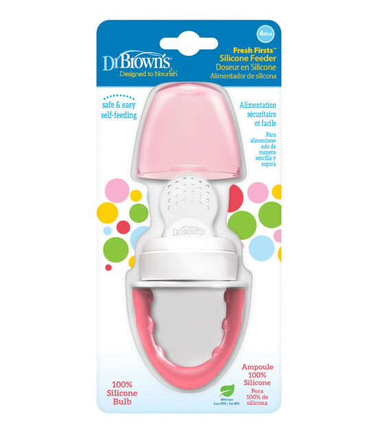 Dr. Brown's Fresh Firsts Silikon Meyve Sebze Filesi // Pembe