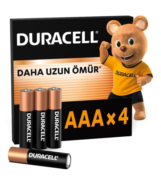 Duracell Basic AAA İnce Kalem Pil (4 Adet)