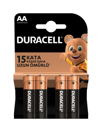 Duracell Basic AA Kalem Pil (4 Adet)