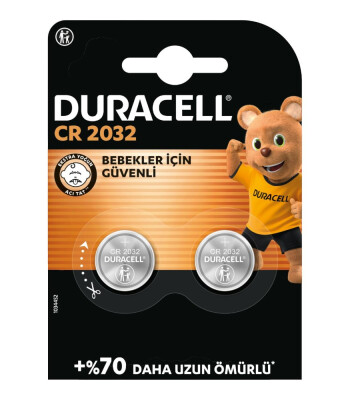 Duracell D&uuml;ğme Pil 2032 3 Volt Iris 2.0 (2 Adet)