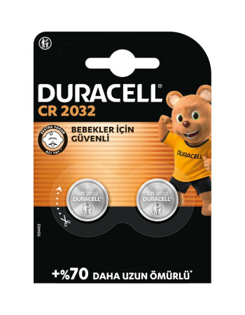 Duracell D&uuml;ğme Pil 2032 3 Volt Iris 2.0 (2 Adet)