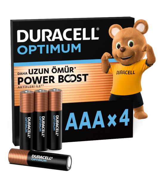 Duracell Optimum AAA İnce Kalem Pil (4 Adet)
