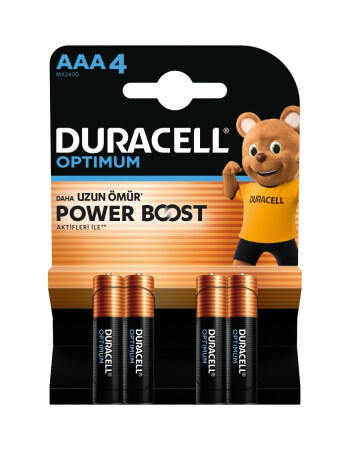 Duracell Optimum AAA İnce Kalem Pil (4 Adet)