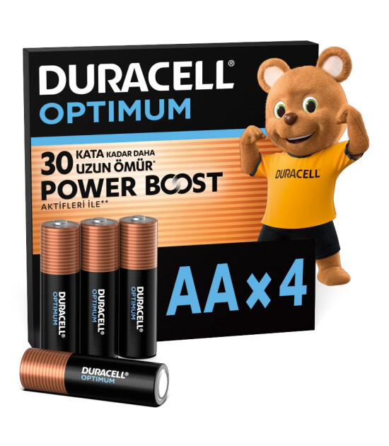 Duracell Optimum AA Kalın Kalem Pil (4 Adet)