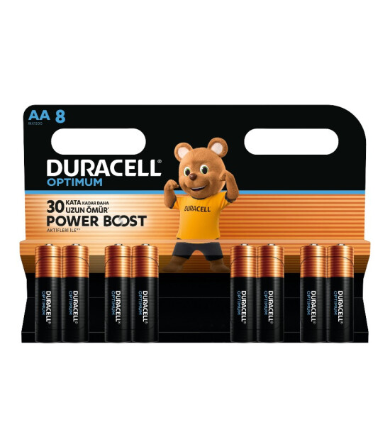 Duracell Optimum AA Kalın Kalem Pil (8 Adet)