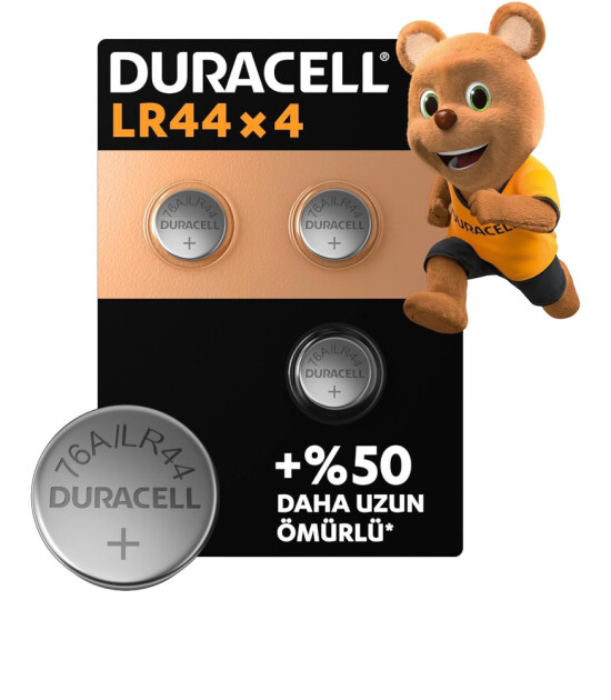 Duracell &Ouml;zel LR44 Alkalin Pil (4 Adet)