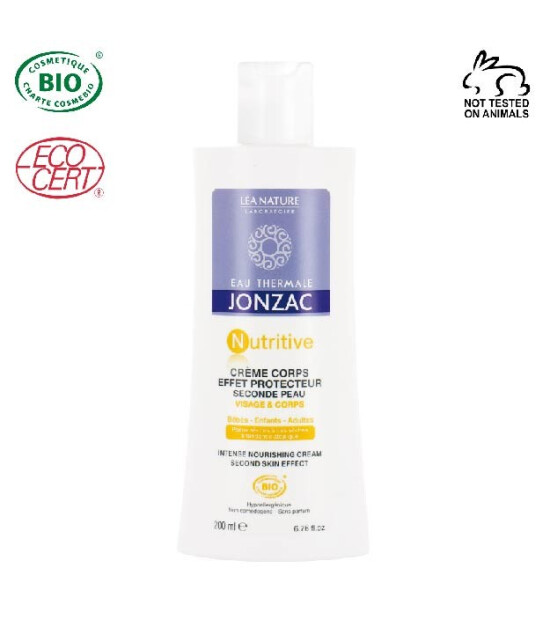 EAU THERMALE JONZAC Nutritive Organik Sertifikalı Hipoalerjenik İkinci Cilt Etkili V&uuml;cut Kremi 200 ml