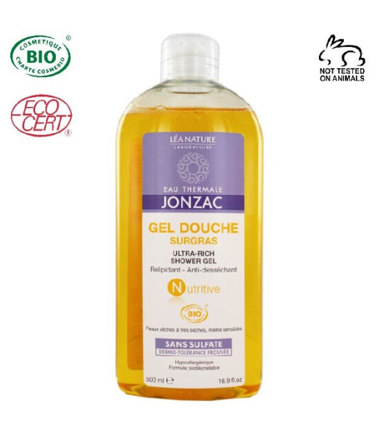 EAU THERMALE JONZAC Nutritive Organik Sertifikalı Hipoalerjenik Yoğun Nemlendirici Duş Jeli 500 ml