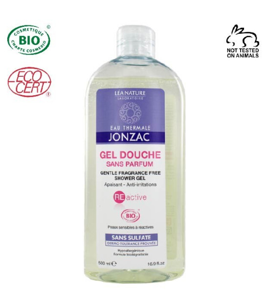EAU THERMALE JONZAC Reactive Organik Sertifikalı Hipoalerjenik Kokusuz &Ccedil;ok Ama&ccedil;lı Yıkama Jeli 500 ml