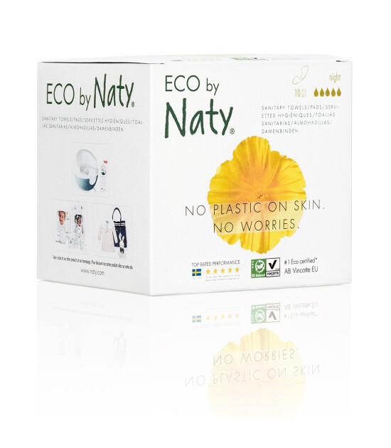 Eco By Naty İnce Hijyen Pedi (Gece Boyu) - 10 adet