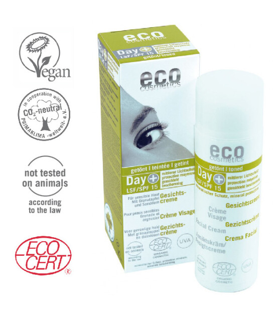 ECO Cosmetics Organik Sertifikalı Spf 15 Nemlendirici Gündüz Kremi 50 ml