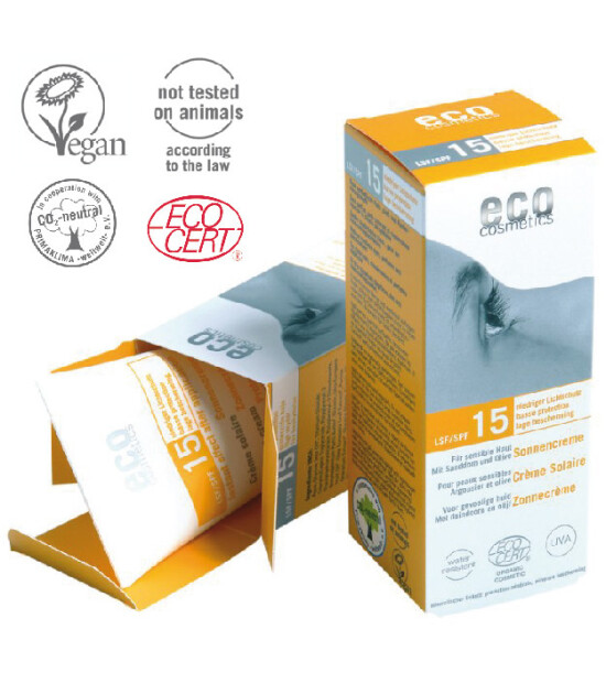 ECO Cosmetics Organik Sertifikalı Güneş Koruyucu Krem (SPF 15)  75 ml