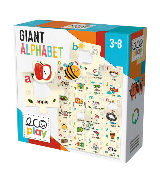Ecoplay Puzzle // Giant Alphabet (54 parça)