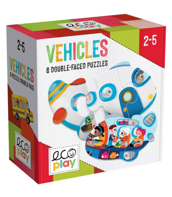 Ecoplay Puzzle Set // Vehicles (2 Parçalı)