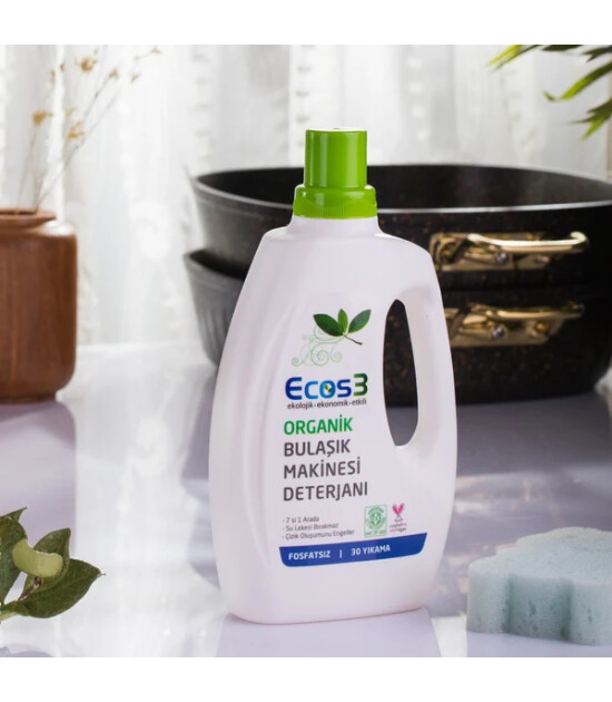 Ecos3 Organik Bulaşık Makinesi Deterjanı (750 ml)