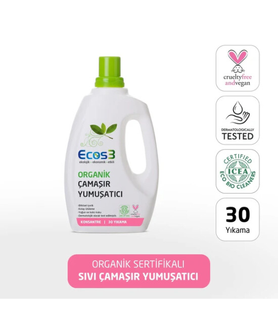 Ecos3 Organik Çamaşır Yumuşatıcı (750 ml)