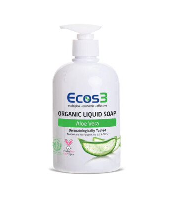 Ecos3 Organik Sıvı Sabun // Aloe Vera (500 ml)
