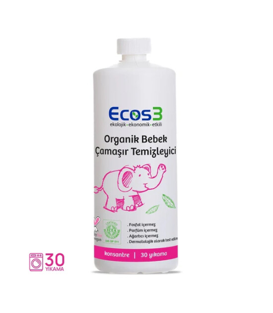 Ecos3 Organik Bebek Çamaşır Temizleyici (1050 ml)
