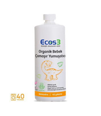 Ecos3 Organik Bebek Çamaşır Yumuşatıcı (1000 ml)