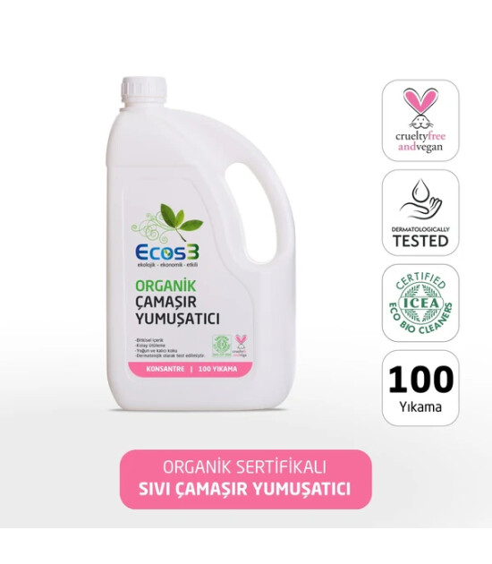 Ecos3 Organik Çamaşır Yumuşatıcı (2.5 lt)