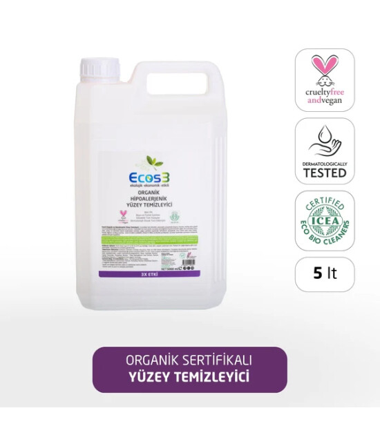 Ecos3 Organik Yüzey Temizleyici (5 lt)