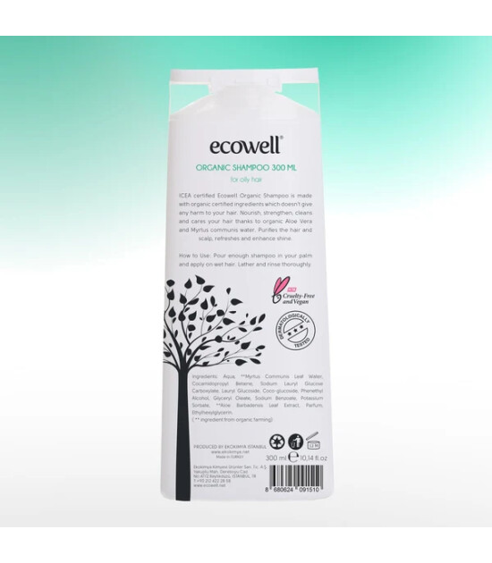 Ecowell Organik Şampuan // Yağlı Saça Özel
