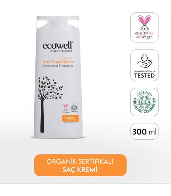 Ecowell Organik Saç Bakım Kremi