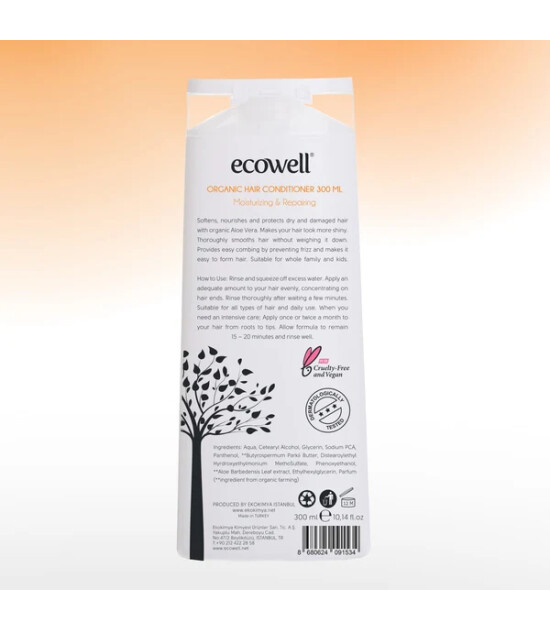 Ecowell Organik Saç Bakım Kremi