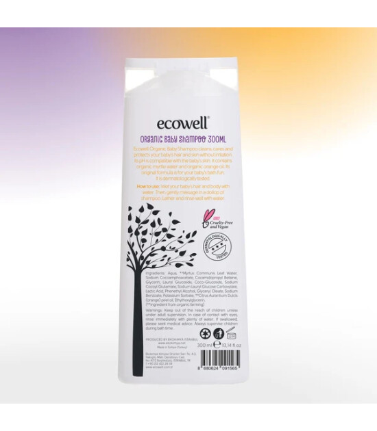 Ecowell Organik Bebek Şampuanı